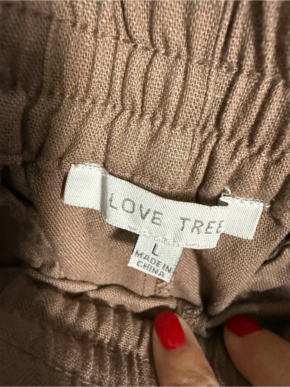 Love Tree lightweight drawstring